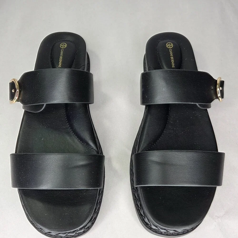 Giani Bernini Women's Gianaa Memory Foam Double Band Footbed Sandals - Picture 2 of 7